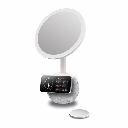 Produktbild von NABO, LED Schminkspiegel Wireless Charger, Lautsprecher