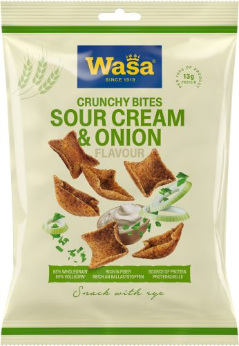 Produktbild von Wasa, Crunchy Bites Sour Cream & Onion