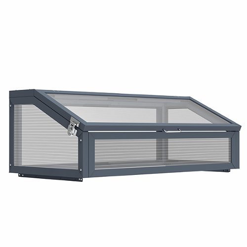 Produktbild von Ferrum, Frühbeetaufsatz anthrazit 100x50x36/21