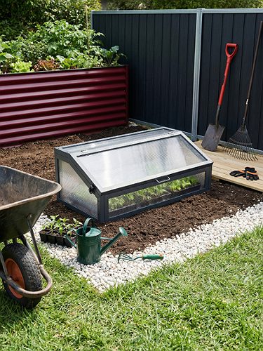 Produktbild von Ferrum, Frühbeetaufsatz anthrazit 100x50x36/21