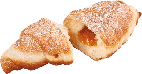Produktbild von maxi.Backstube, Krapfen-Croissant gef. Marille, Pistazie, Noug