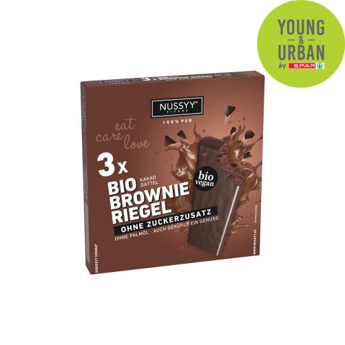 Produktbild von Nussyy, Bio Brownie Riegel 3x30g