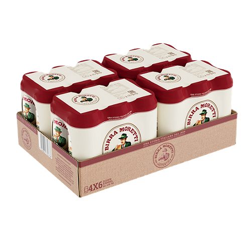 Produktbild von Birra Moretti, Lagerbier 6x0,5l