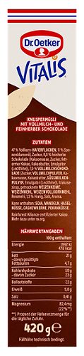 Produktbild von Dr. Oetker Vitalis, Knusper Plus Müsli Double Choc