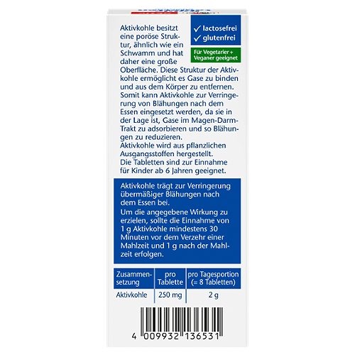 Produktbild von Doppelherz aktiv, Kohletabletten pflanzlich 30 Stk.