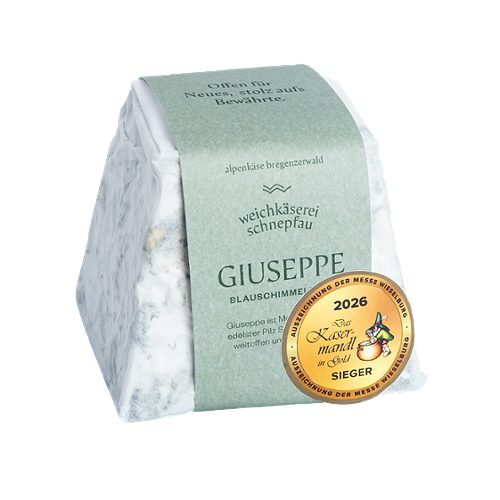 Produktbild von Alpenkäse Bregenzerwald, Giuseppe Blauschimmelkäse