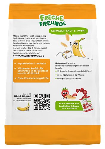 Produktbild von Freche Freunde, Fluffige Pancakes Banane 8x30g