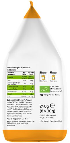 Produktbild von Freche Freunde, Fluffige Pancakes Banane 8x30g