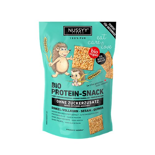 Produktbild von Nussyy, Bio Protein-Snack Dinkel-Vollkorn Sesam Quinoa