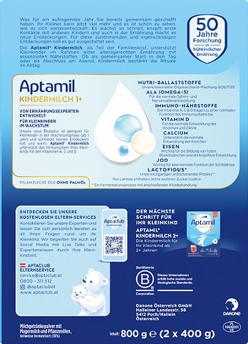 Produktbild von Aptamil Pronutra, Kindermilch 1+ 2x400g