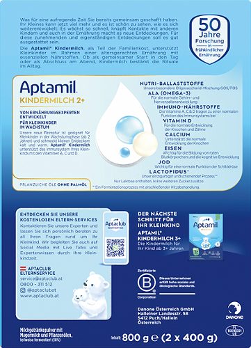 Produktbild von Aptamil Pronutra, Kindermilch 2+ 2x400g