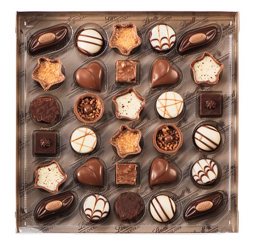 Produktbild von Lindt, Mini Pralinés Nougat
