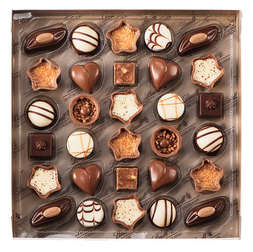 Produktbild von Lindt, Mini Pralinés Nougat