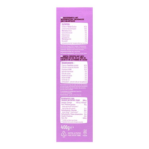 Produktbild von Holie´s, Crunchy Muesli Protein Chocolate
