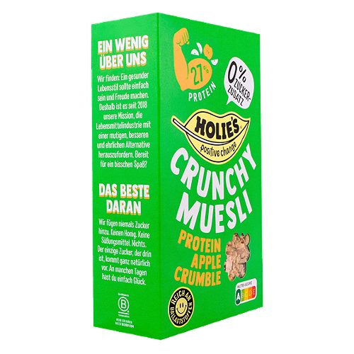 Produktbild von Holie´s, Crunchy Muesli Protein Apple Crumble