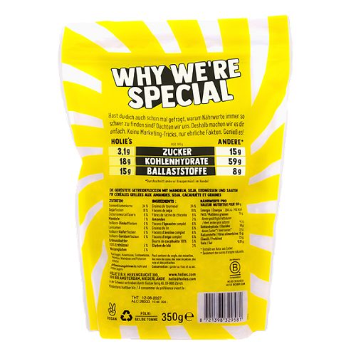 Produktbild von Holie´s, Granola Low Carb Crunch Nuts & Seeds