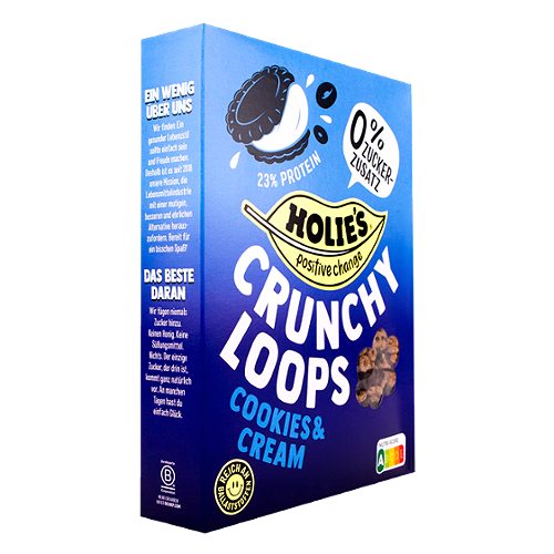 Produktbild von Holie´s, Crunchy Loops Cookies & Cream