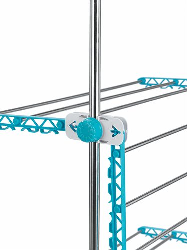Produktbild von EASYmaxx, Wäscheständer elektronisch, 17W weiß/türkis
