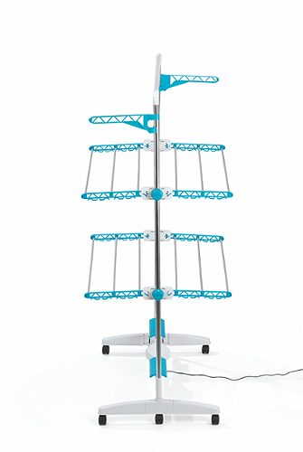 Produktbild von EASYmaxx, Wäscheständer elektronisch, 17W weiß/türkis