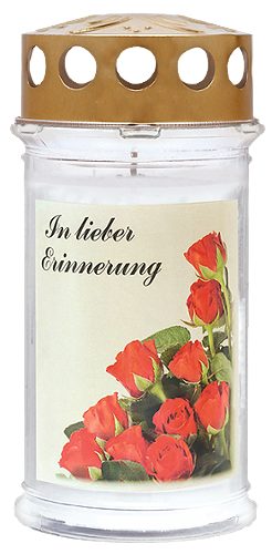 Produktbild von Ambrosius, Grabkerze Rose 5 Tage
