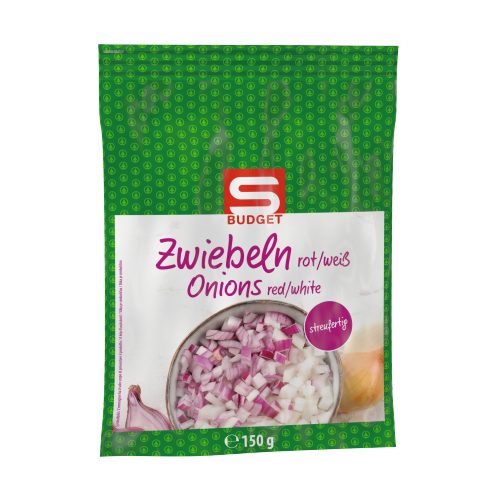 Produktbild von S-BUDGET, Zwiebeln Rot/Weiß tiefgekühlt, geschnitten