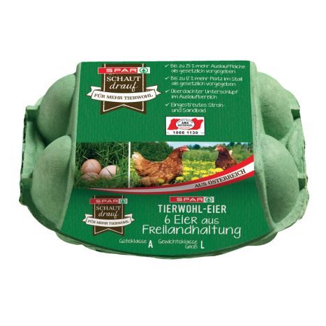 SSD Tierwohl Eier FL Gr. L 6er  GVE 10