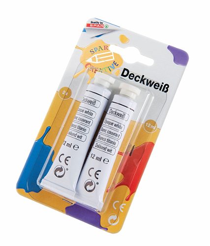 Produktbild von SPAR CREATIVE, Deckweiß 2x12 ml