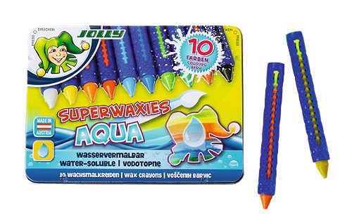 Produktbild von Jolly, Wachsmalkreiden Superwaxies Aqua 10