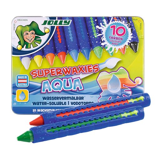 Produktbild von Jolly, Wachsmalkreiden Superwaxies Aqua 10