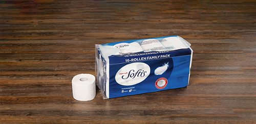 Produktbild von Softis, Toilettenpapier super-soft 16 Rollen