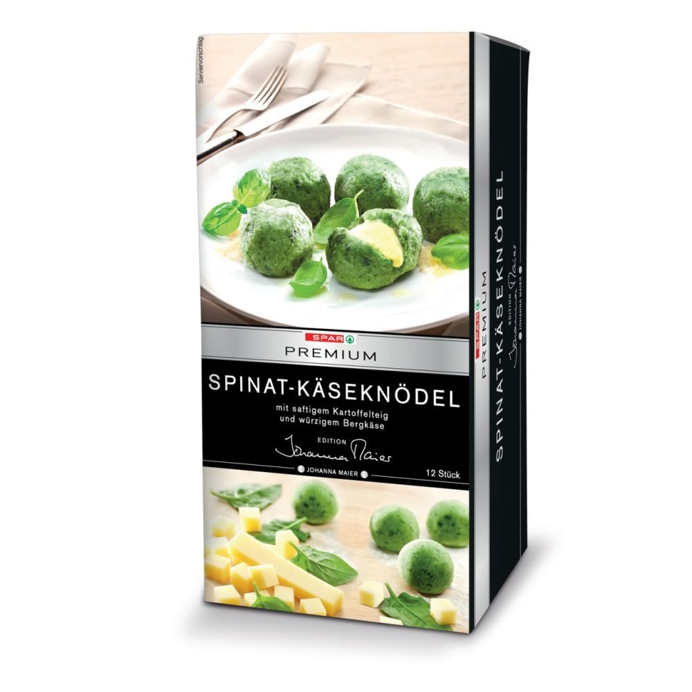 SPAR PREMIUM Edition Johanna Maier Spinat-Käseknödel 12 Stück 360 G ...