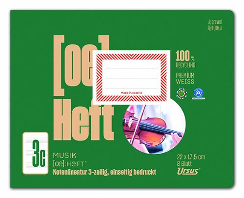 Produktbild von Ursus OE, Heft OE.3c Musikheft 8 Blatt