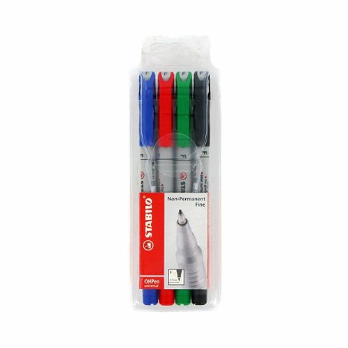 Produktbild von STABILO, Folienstifte non-permanent 4 Stück