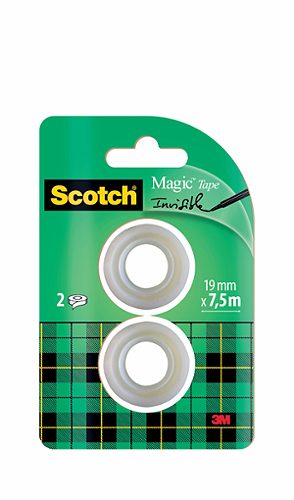 Produktbild von Scotch, Klebeband Nachfüllung matt-unsichtbar, 7,5m x 19mm 2 Rollen