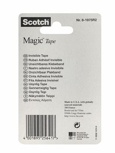 Produktbild von Scotch, Klebeband Nachfüllung matt-unsichtbar, 7,5m x 19mm 2 Rollen