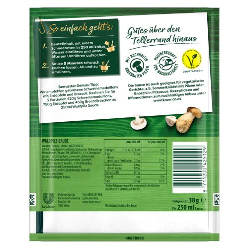 Produktbild von Knorr Feinschmecker, Sauce Waldpilz