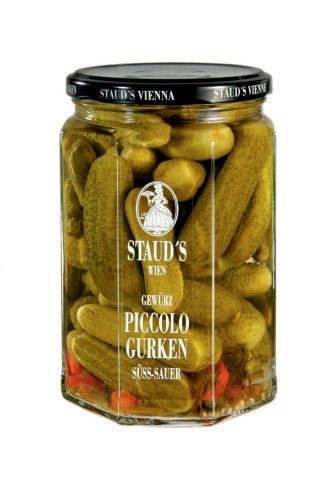 Produktbild von Staud's, Piccolo-Gurken süss-sauer