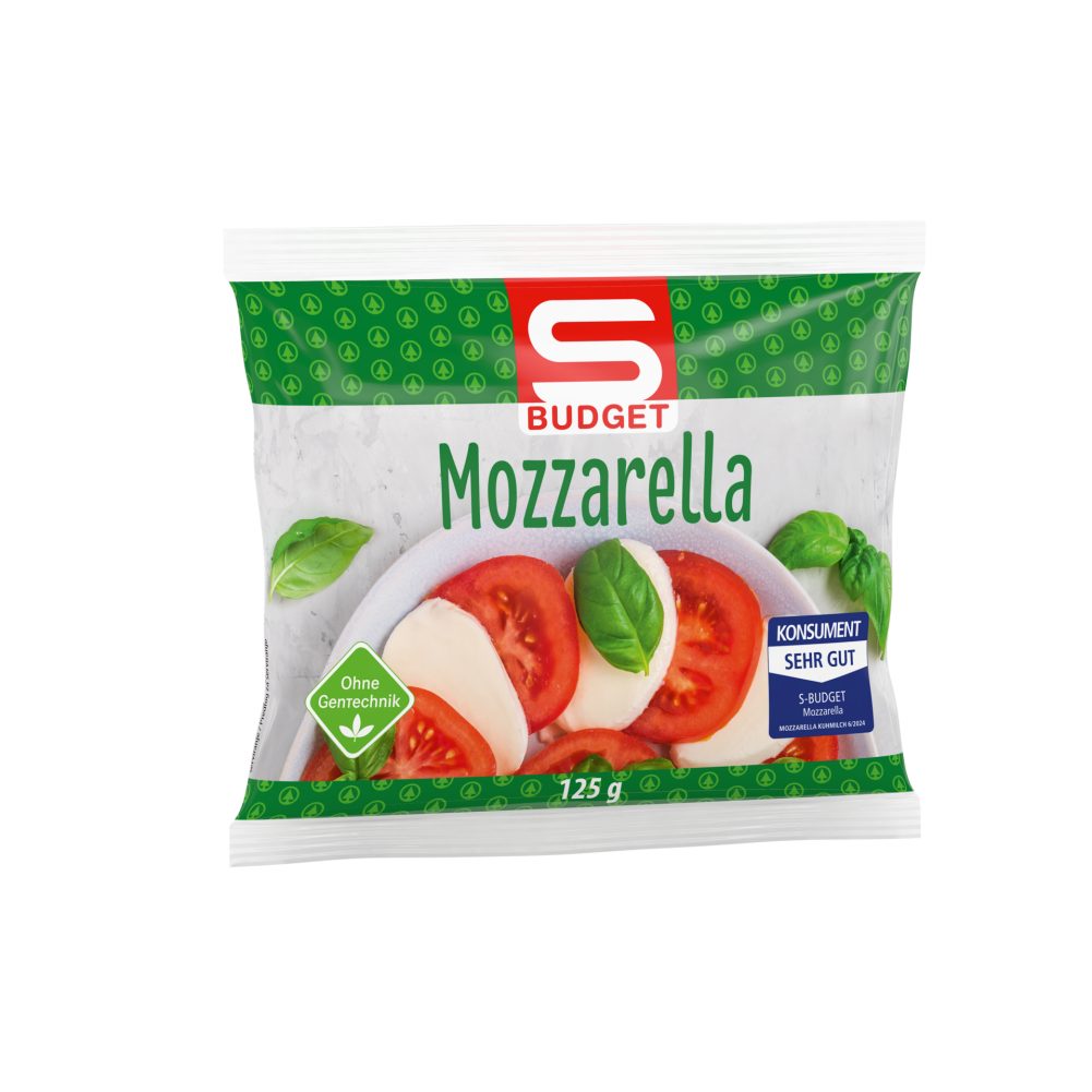 S Budget Mozzarella 125 G