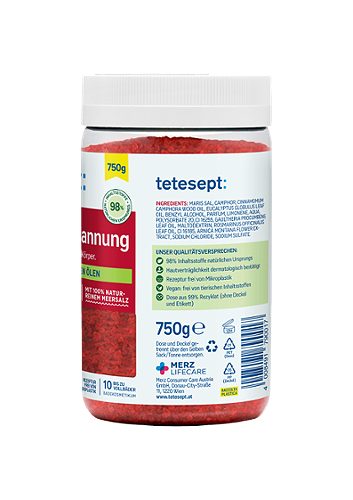 Produktbild von tetesept, Meersalz-Pflegebad Muskel-Entspannung 750g