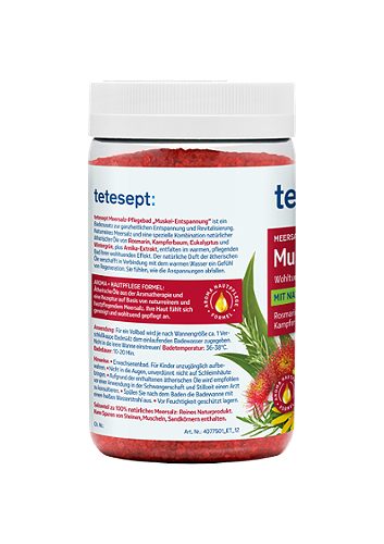 Produktbild von tetesept, Meersalz-Pflegebad Muskel-Entspannung 750g