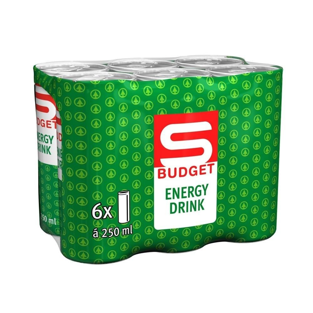 SBUDGET Energy Drink Classic 6 x 250ml 1,5 L EINWEG online kaufen