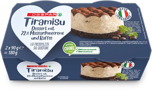Produktbild von DESPAR, Tiramisu 2 x 90g