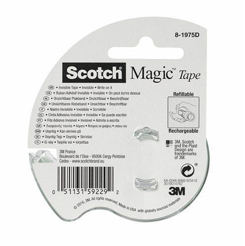 Produktbild von Scotch, Handabroller inkl. 1 Rolle 7,5m x 19mm