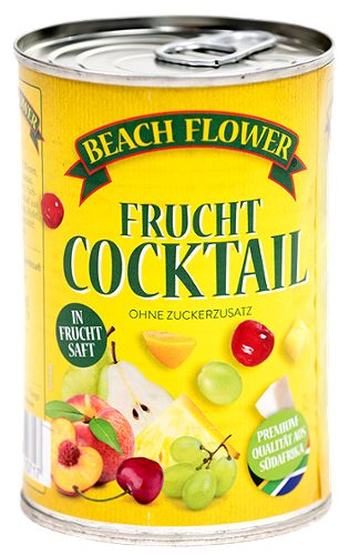 Produktbild von Beach Flower, Fruchtcocktail leicht gezuckert 410g