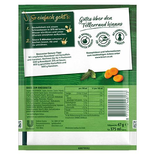 Produktbild von Knorr Feinschmecker, Sauce zum Rindsbraten