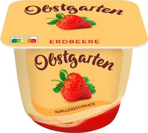 Produktbild von Danone Obstgarten, Vanillegeschmack mit Erdbeere