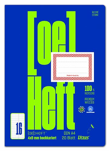 Produktbild von Ursus OE, Heft OE.16 A4, hochkariert, 20 Blatt