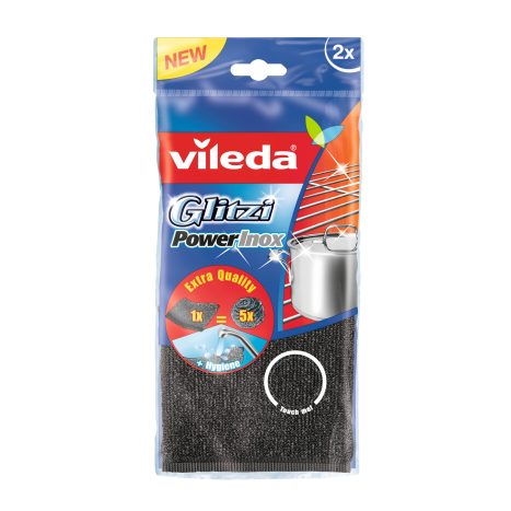 Vileda Power Inox Scheuerpad Glitzi 2 Stk