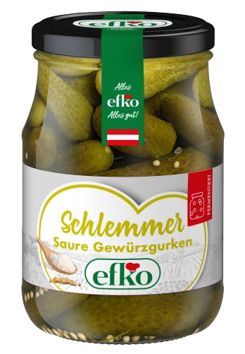 Produktbild von Efko, Schlemmergurken Saure Gewürzgurken