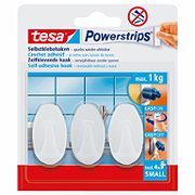 Tesa Powerstrips Selbstklebehaken 3 Stück, oval